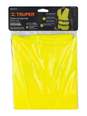 14425 - Chaleco de seguridad verde con cintas de alta visibilidad