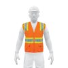 13475 - Chaleco de seguridad naranja max visibilidad y 6 bolsas