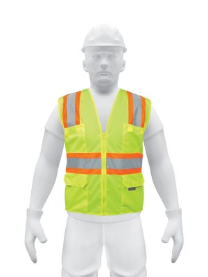 CHS-700V.jpg 13476 - Chaleco de seguridad verde max visibilidad y 6 bolsas