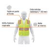 13476 - Chaleco de seguridad verde max visibilidad y 6 bolsas
