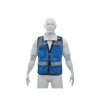 103987 - Chaleco seguridad reforzado azul con bolsas, L, Expert
