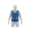 103986 - Chaleco seguridad reforzado azul con bolsas, M, Expert