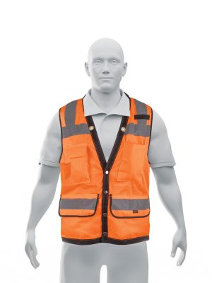 CHS-800N-M.jpg 13479 - Chaleco seguridad reforzado naranja con bolsas, M, Expert