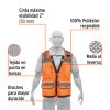 13479 - Chaleco seguridad reforzado naranja con bolsas, M, Expert