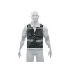 103989 - Chaleco seguridad reforzado negro con bolsas, M, Expert