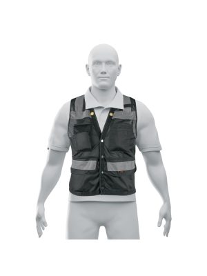 CHS-800NE-XL.jpg 103991 - Chaleco seguridad reforzado negro con bolsas, XL, Expert