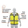 13483 - Chaleco seguridad reforzado verde con bolsas, G, Expert