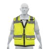 13482 - Chaleco seguridad reforzado verde con bolsas, M, Expert