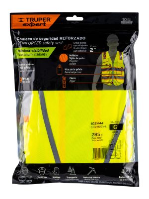 102444 - Chaleco de seguridad de alta visibilidad, verde, G, EXPERT