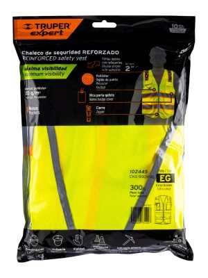 102445 - Chaleco de seguridad de alta visibilidad, verde, XG, EXPERT