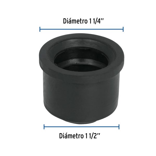 49625 - Chupón de PVC, 1-1/2' x 1-1/4', Foset