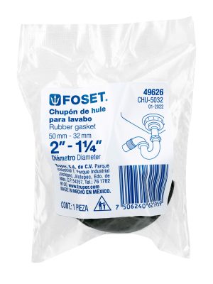 49626 - Chupón de PVC, 2' x 1-1/4', Foset