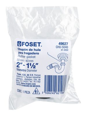 49627 - Chupón de PVC, 2' x 1-1/2', Foset