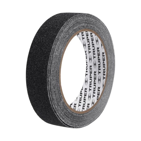12542 - Rollo de 5 m de cinta antiderrapante negra 25mm con abrasivo