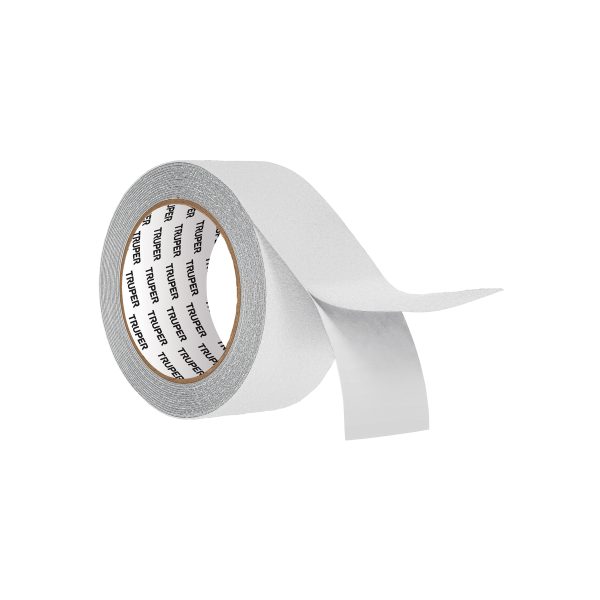 12533 - Rollo de 5m de cinta antiderrapante blanca 50mm con abrasivo