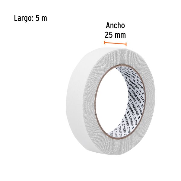 101445 - Rollo 5 m cinta antiderrapante transp. 25mm p/áreas húmedas