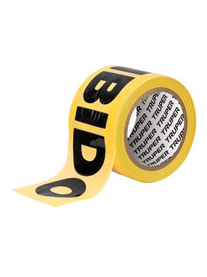 13995 - Rollo de 100 m de cinta delimitadora 'Prohibido', Truper