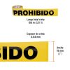 13995 - Rollo de 100 m de cinta delimitadora 'Prohibido', Truper