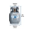 45887 - Cilindro portátil para gas LP, 2kg (4.5lb) Foset