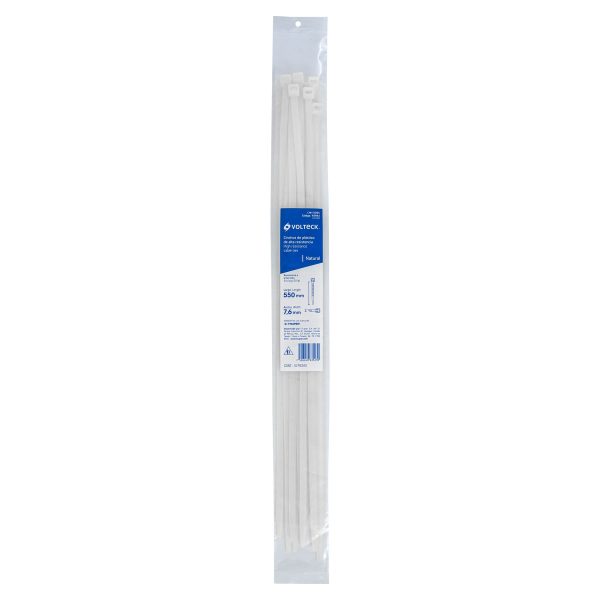 CIN-12055E1.jpg 48983 - Bolsa c/10 cinchos plásticos 120 lb, 550 x 7.5 mm, naturales