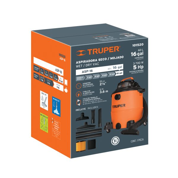 103120 - Caja de empaque de repuesto para ASP-16, Truper