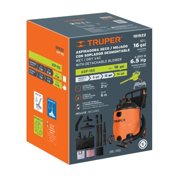 103078 - Caja de empaque de repuesto para ASP-16S, Truper