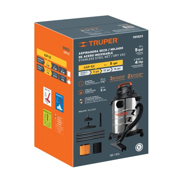 103121 - Caja de empaque de repuesto para ASP-5X, Truper