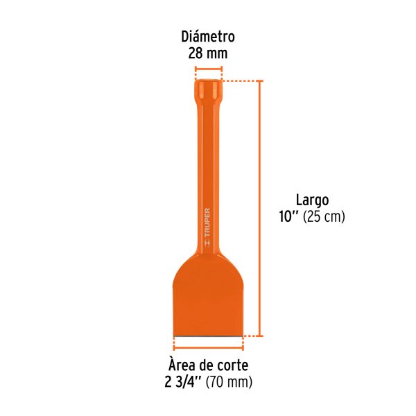 12184 - Cincel ladrillero 2-3/4 X 10', Truper
