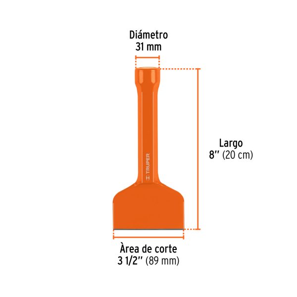12190 - Cincel ladrillero 3-1/2 X 8', Truper