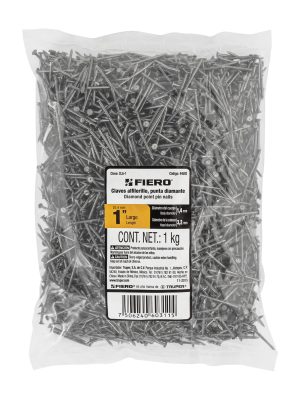 CLA-1E1.jpg 44502 - Bolsa con 1 kg de clavos alfilerillos de 1' con cabeza