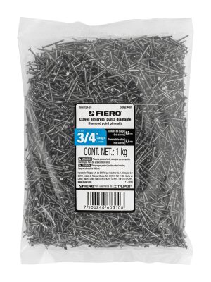 44501 - Bolsa con 1 kg de clavos alfilerillos de 3/4' con cabeza