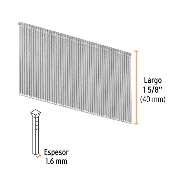 CLANEU-16-40FC2.jpg 15014 - Caja con 2500 clavos calibre 16, 40 mm para CLNE-16, Truper