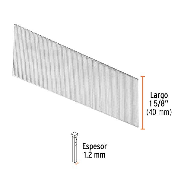 CLANEU-18-40FC2.jpg 18267 - Caja con 5000 clavos calibre 18, 40 mm para CLNE-18, Truper