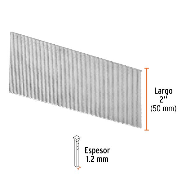18269 - Caja con 5000 clavos calibre 18, 50 mm para CLNE-18, Truper