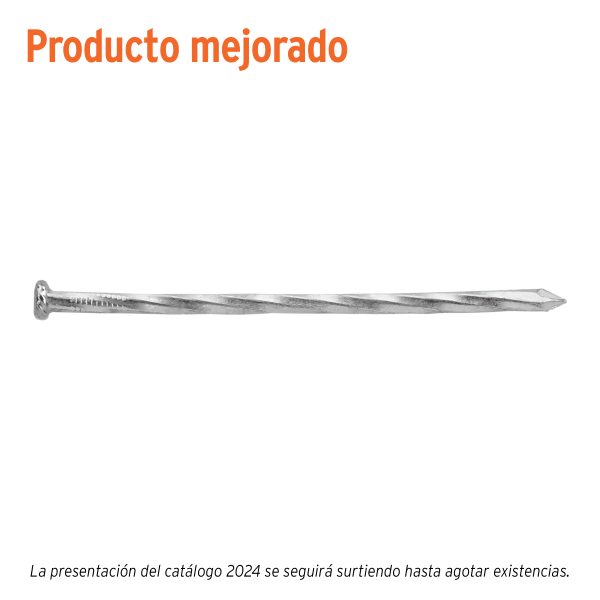 44137 - Bolsa con 1 kg de clavos para concreto galvanizados 4'