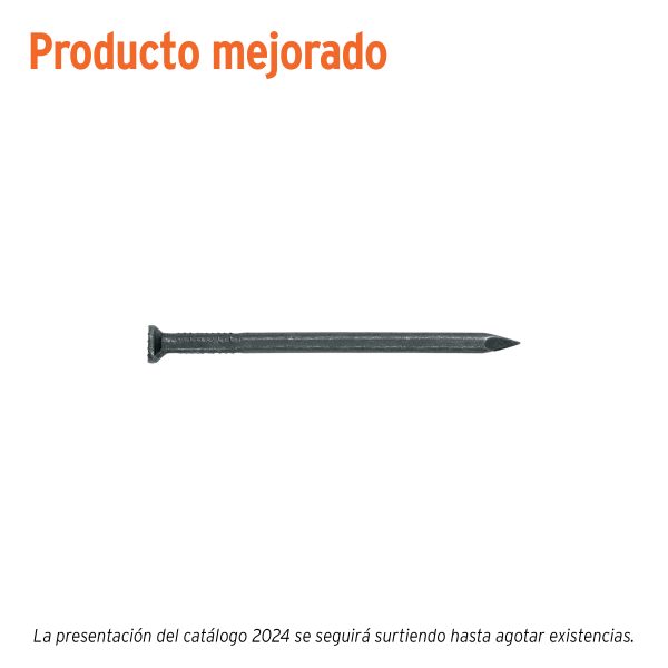 44847 - Kilo de clavos para concreto 2-1/2' negros, caja de 25 kg