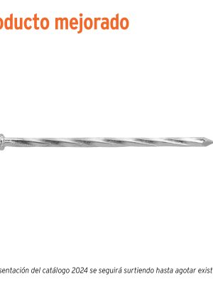 44835 - Kilo de clavos para concreto 3-1/2'galvanizado, caja de25 kg