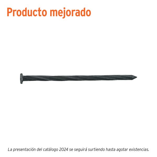 44849 - Kilo de clavos para concreto 3-1/2' negros, caja de 25 kg