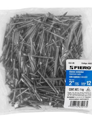 45021 - Bolsa con 1 kg de clavo estándar 2' con cabeza, Fiero