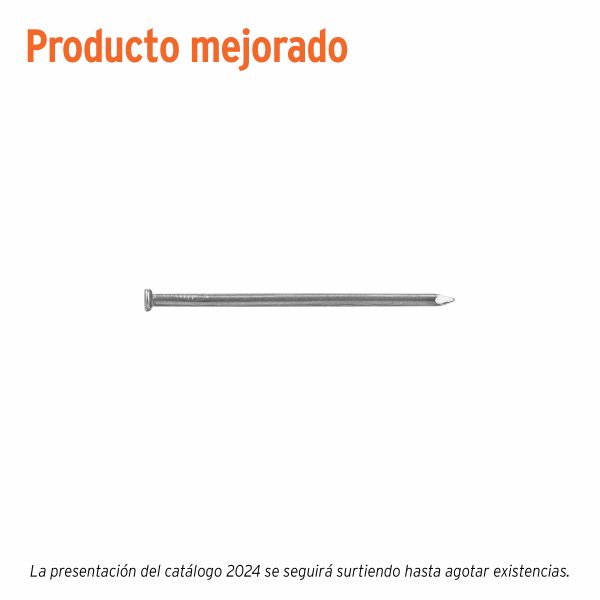 40168 - Kilo de clavo estándar 3' con cabeza en caja de 10 kg, Fiero