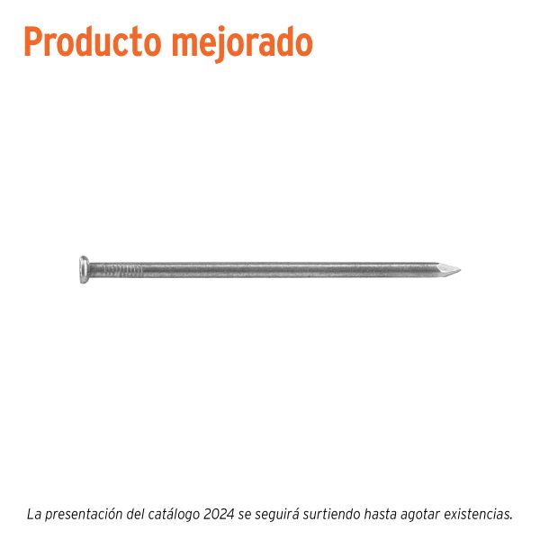 44156 - Kilo de clavo estándar 4' con cabeza en caja de 25 kg, Fiero