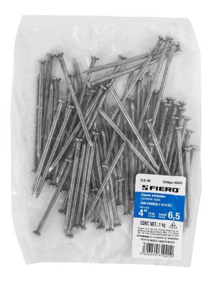 45025 - Bolsa con 1 kg de clavo estándar 4' con cabeza, Fiero