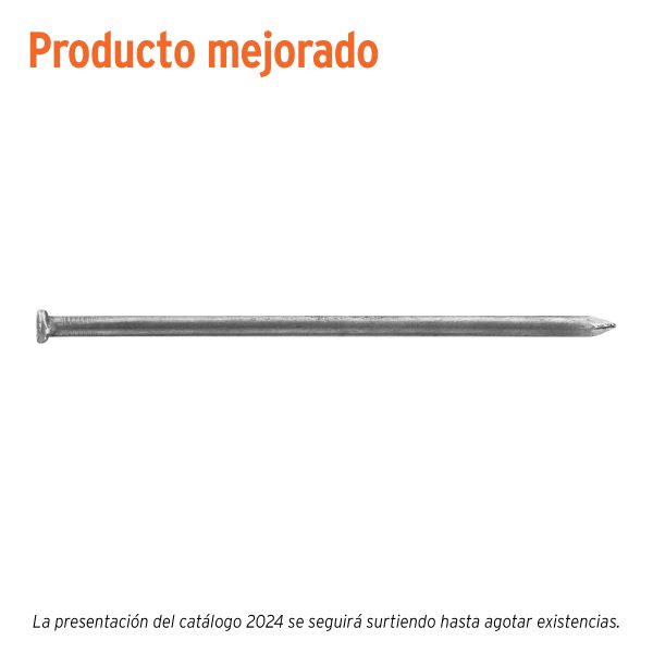 44157 - Kilo de clavo estándar 5' con cabeza en caja de 25 kg, Fiero