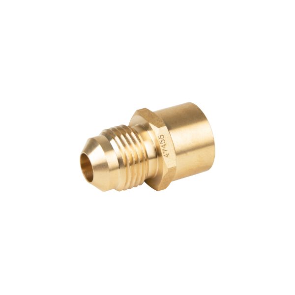 47455 - Conector flare soldable de latón, 3/8' x 1/2', Foset
