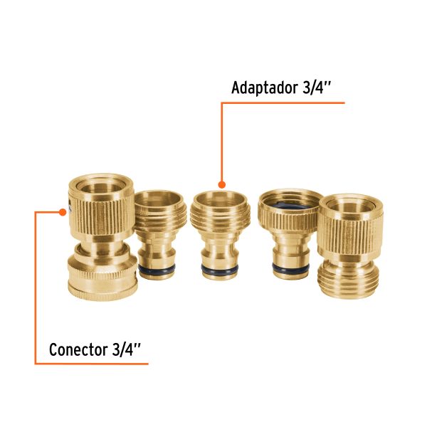 CLICK-SETMFC1.jpg 101600 - Juego de 5 conectores 3/4' rápidos de latón, sistema click