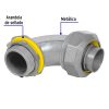 46935 - Conector curvo de 1' para tubo liquid tight, Volteck