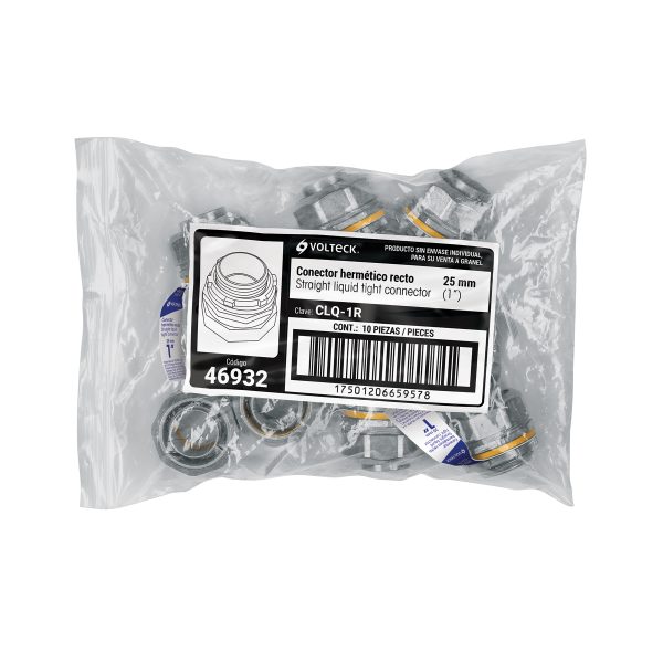 CLQ-1RE1.jpg 46932 - Conector recto 1' para tubo liquid tight, Volteck
