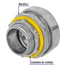 46931 - Conector recto 3/4' para tubo liquid tight, Volteck