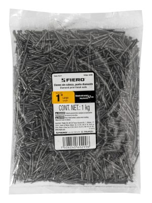 44495 - Bolsa con 1 kg de clavo estándar 1' sin cabeza, Fiero