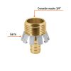 101731 - Conector 1/2' macho tipo garra de aluminio, Truper